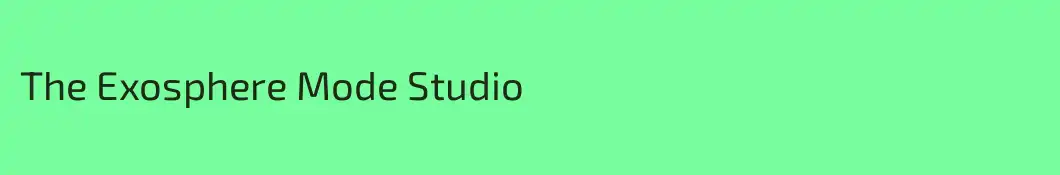 The Exosphere Mode Studio